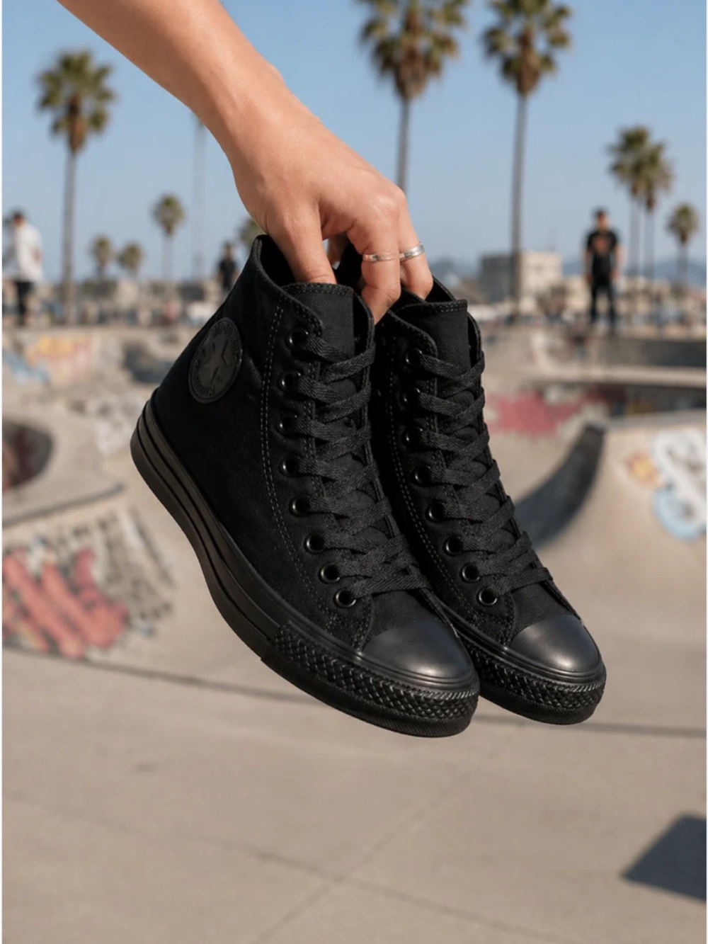 Converse All Black High Top Sneakers